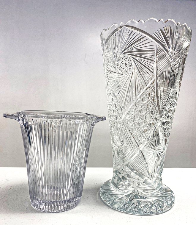 Crystal Mikasa Ice Bucket and Extra Large Vase