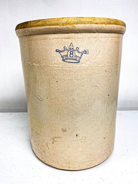 Eight Gallon Robinson Ransbottom  Crock
