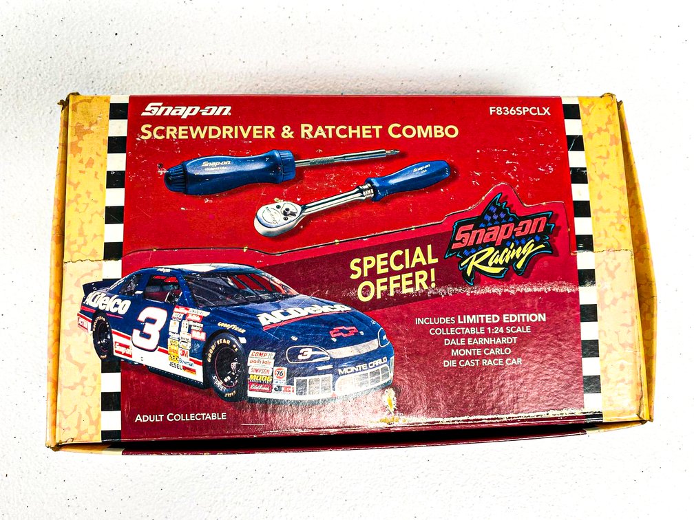 Snap-on Screwdriver & Ratchet Combo with 1996 Dale Earnhardt Die-Cast Car