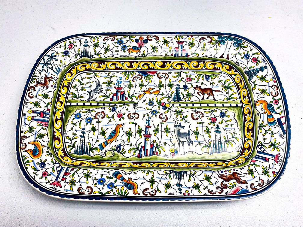 Hand-Painted Nazari Provence Platter for Williams Sonoma