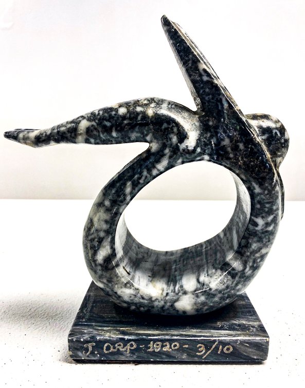 1920 J. Arp Marble Sculpture Numbered 3/10