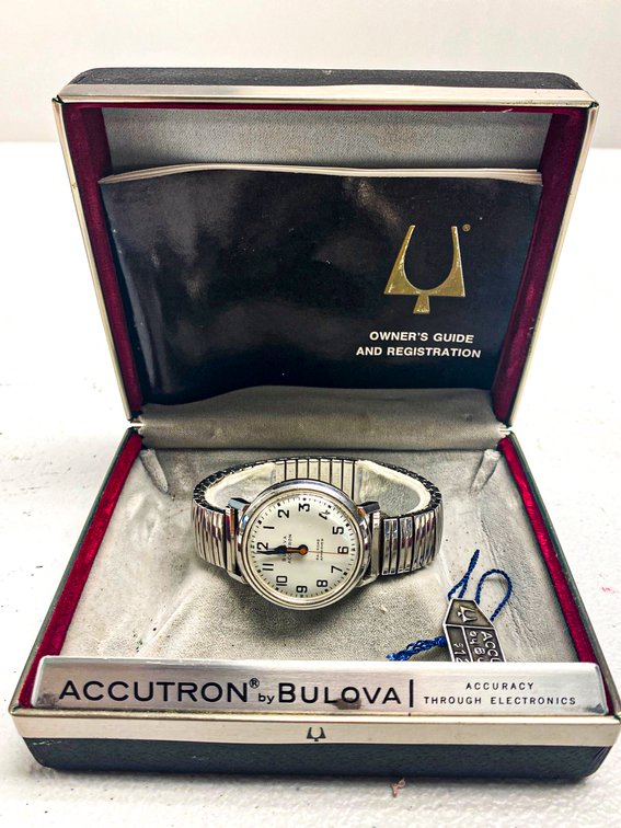 Bulova Accutron Railroad Approved Watch with Box and Papers (Dated 1967)