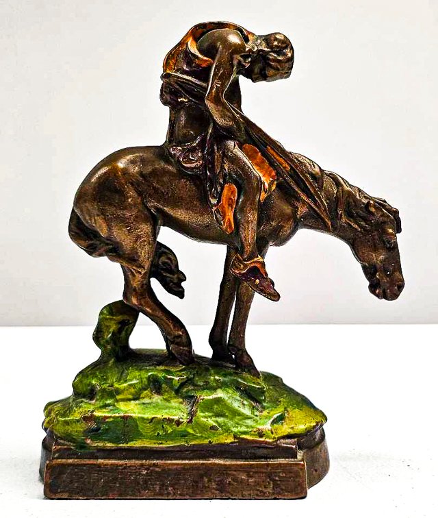 Armour Bronze Polychrome ‘End of Trail’ Sculpture