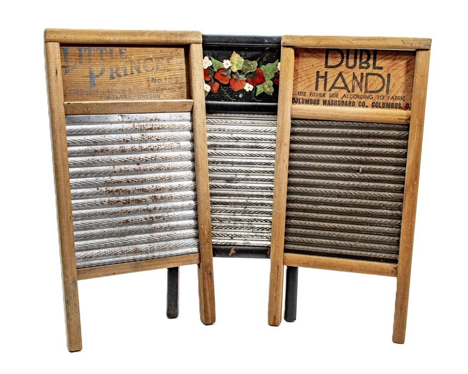Three (3) Vintage Mini Washboards