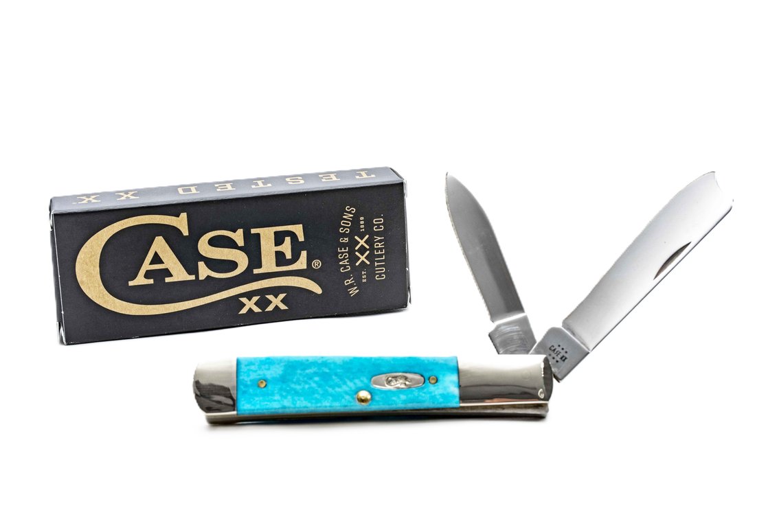Case Knife #25583- NIB- Carib. Blue Razor