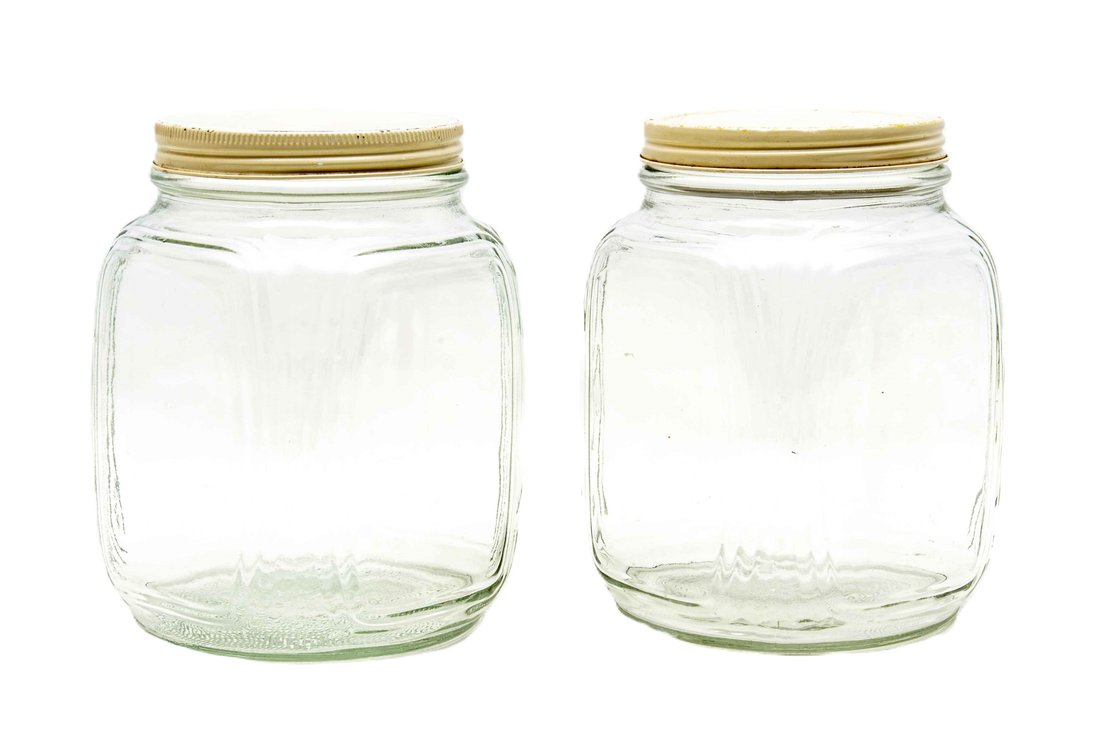 Two Mid-Century Owens Illinois Glass Jars