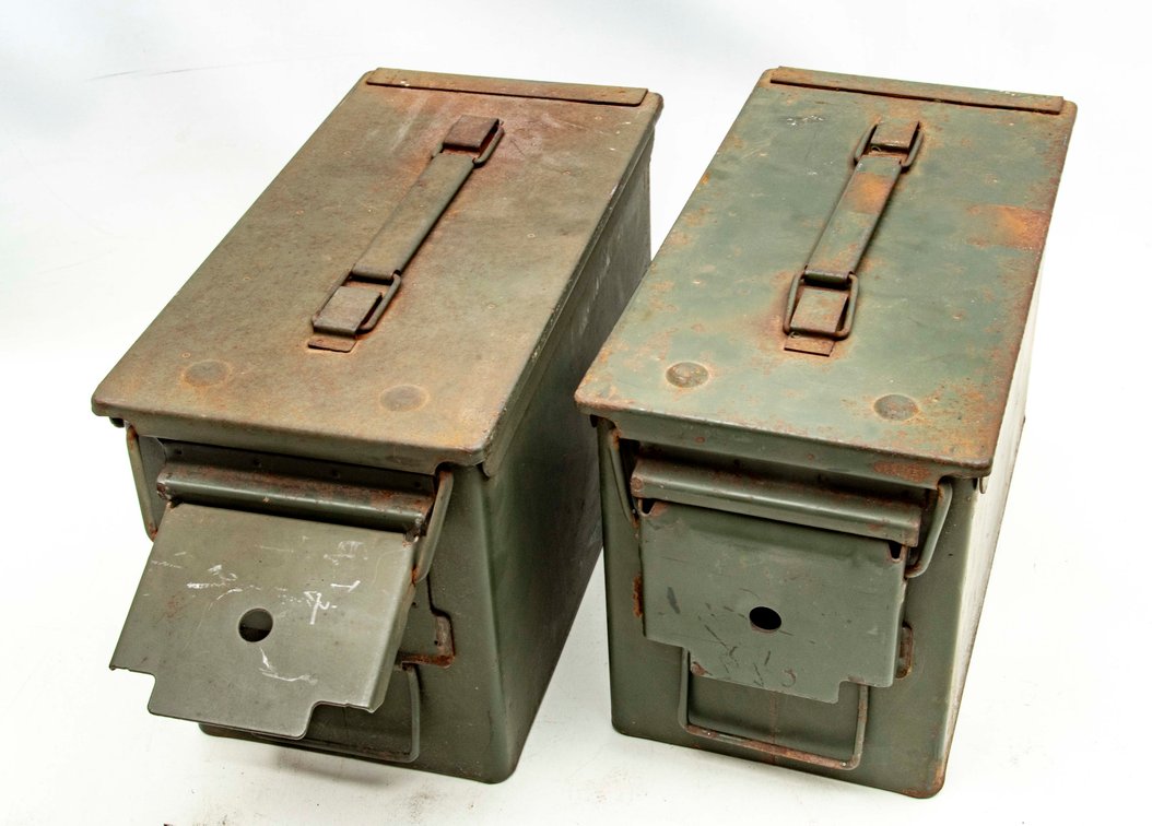 Two US Military Ammo Cans- 5.56mm