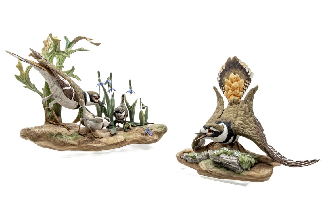 Boehm Killdeer Bird Figurine Pair