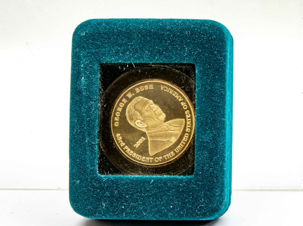 2001 Pres. Election Proof- 999 Fine Silver Round
