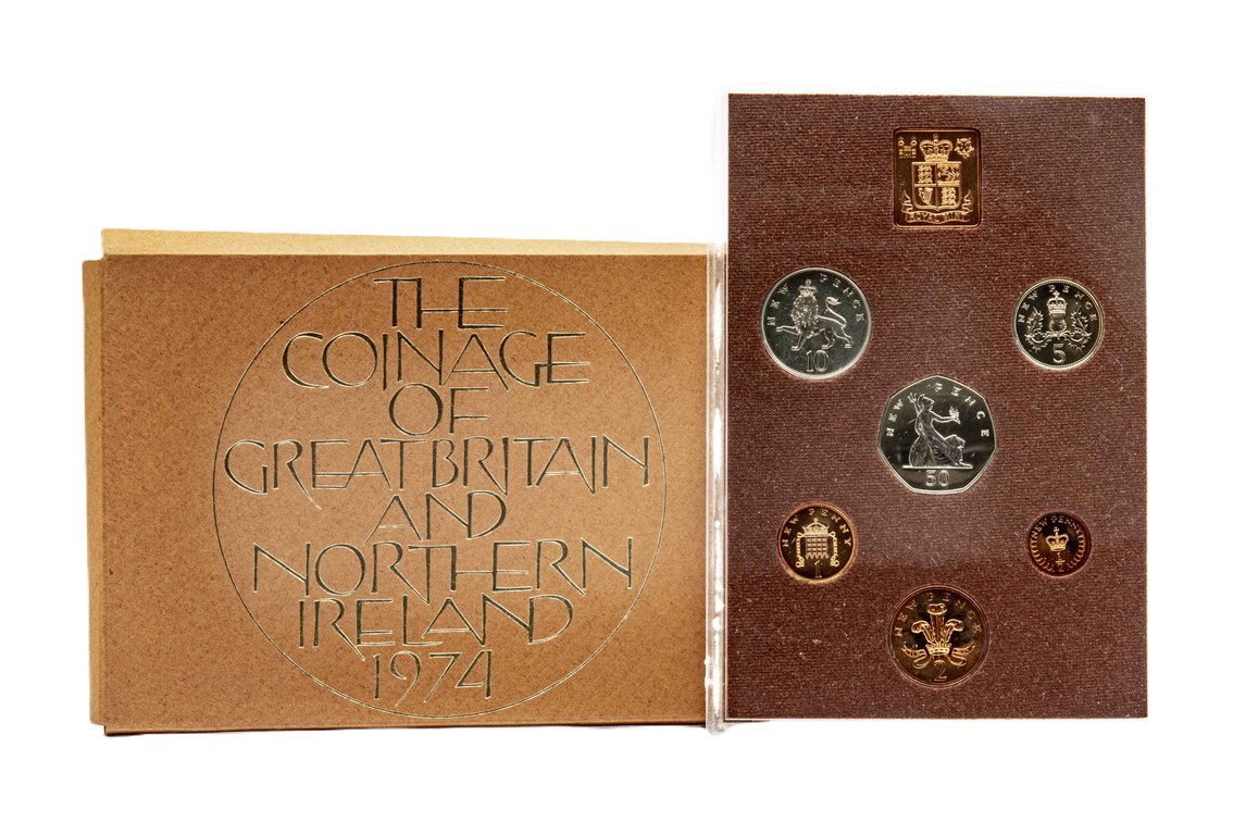 1974 G. Brit & Ireland Proof Coins Set- Royal Mint