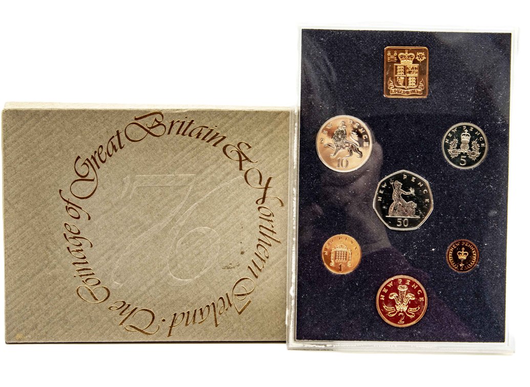 1976 G. Brit & Ireland Proof Coins Set- Royal Mint