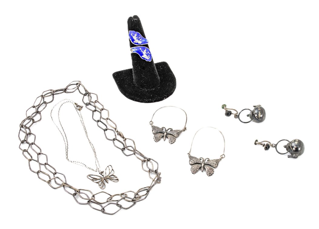 Sterling Jewelry- Siam Slvr, H.M. Chain & Mor- 43G