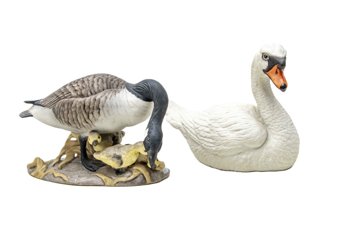 Boehm Canadian Geese & Swan Figurines