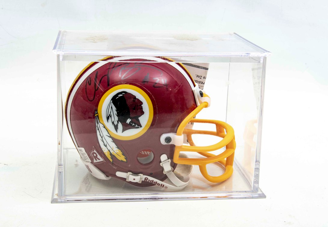 Champ Bailey Autographed Mini Red Skins Helmet