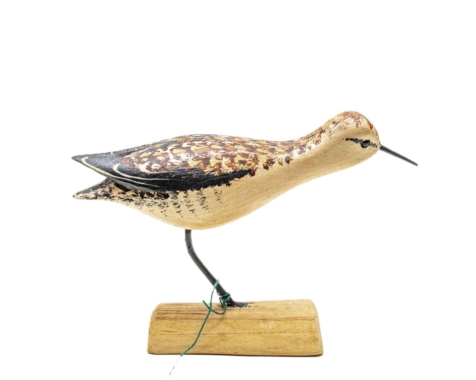 Golden Plover Wooden Sculpture by Jim Slack