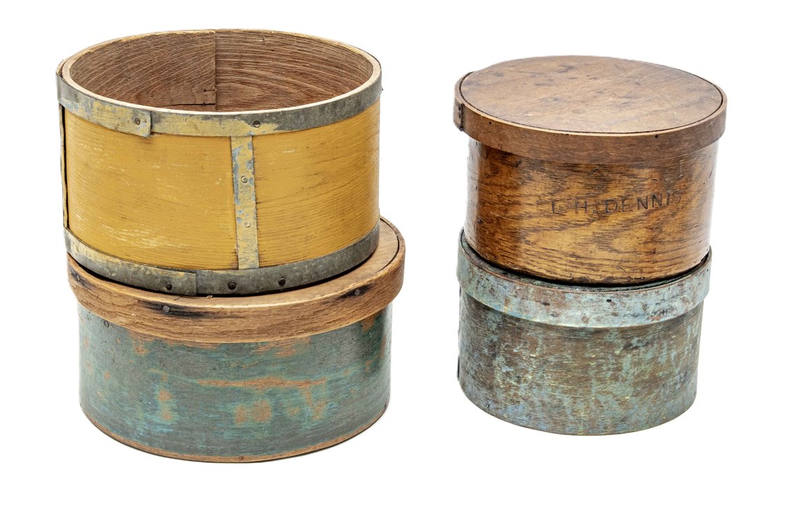 4 Bentwood Farmhouse Pantry Boxes - LH Dennis