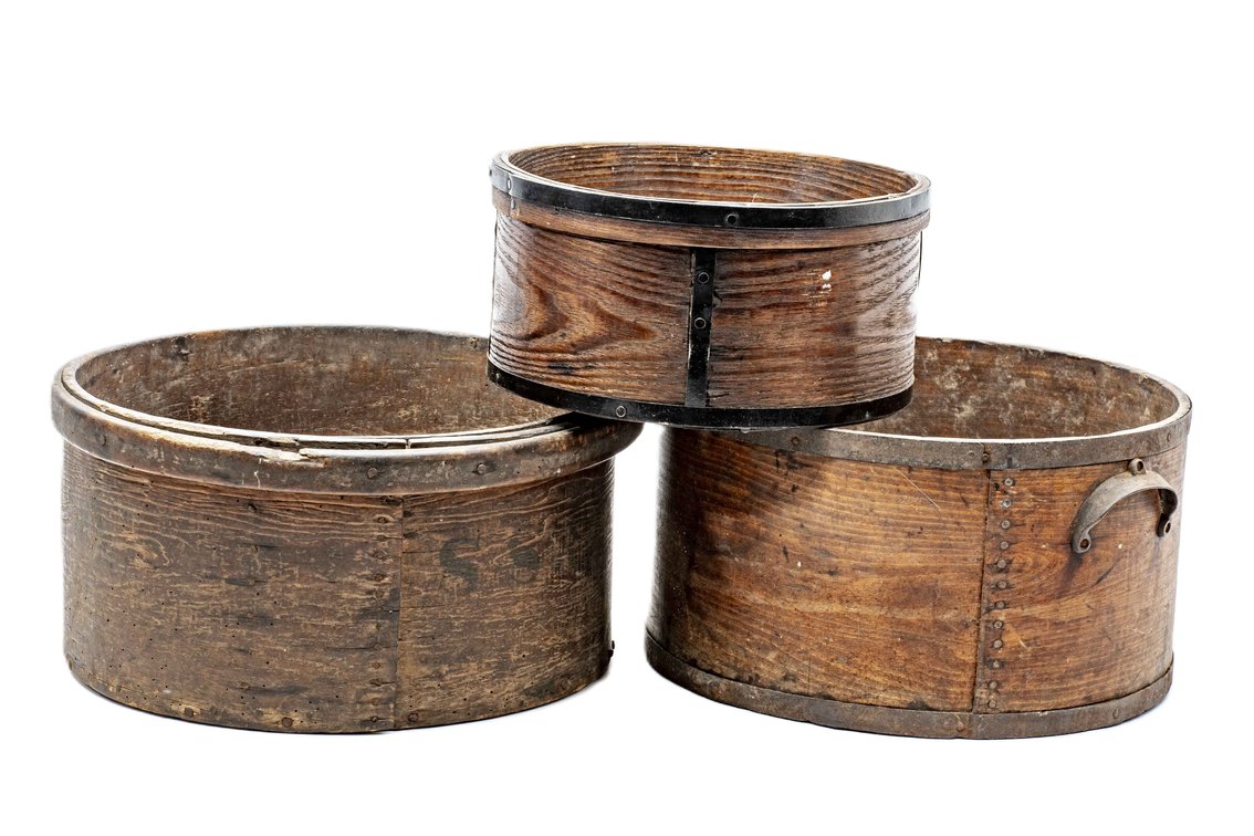 3 Bentwood Farmhouse Pantry Boxes - 2 XL -