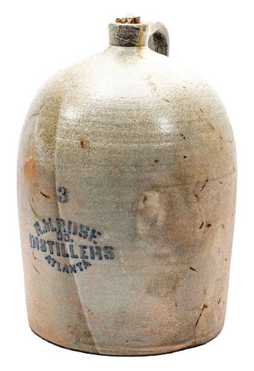 Antique Three Gallon R.M. Rose Stoneware Jug