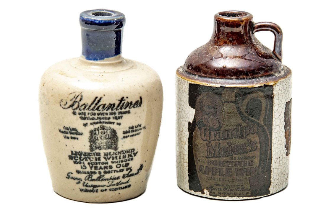 VTG Grandpa Meier's Mini Jug & Ballantine's Jug