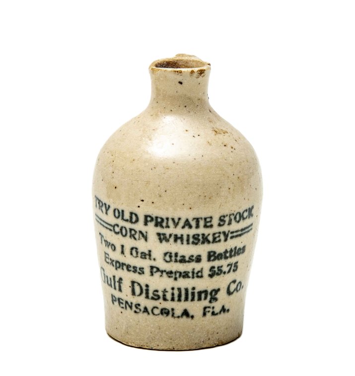 Vintage Mini Gulf Distilling Co. Stoneware Jug