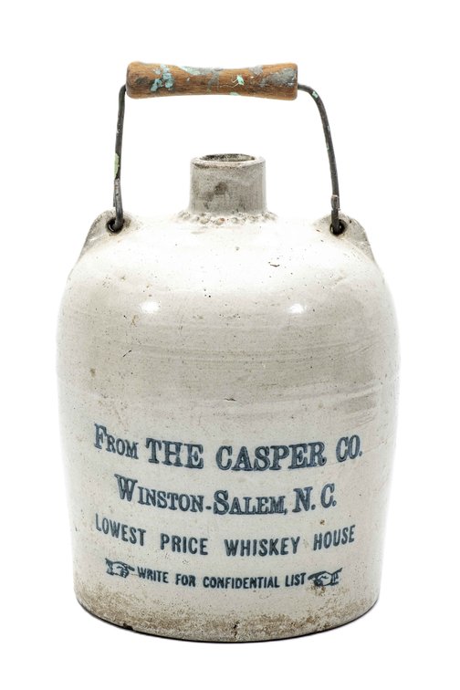 Antique Casper Co. Stoneware Jug with Bale Handle