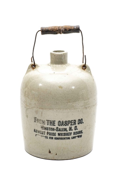 Antique Casper Co. Stoneware Jug with Bale Handle