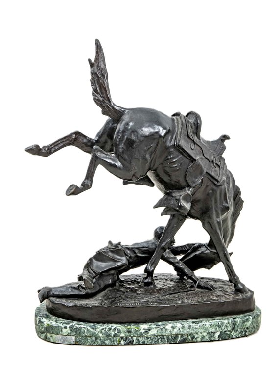 Remington Bronze Sculpture - The Wicked Pony
