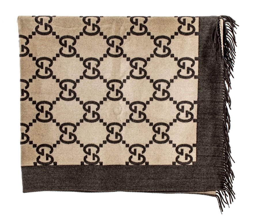 Gucci GG Supreme Throw Blanket