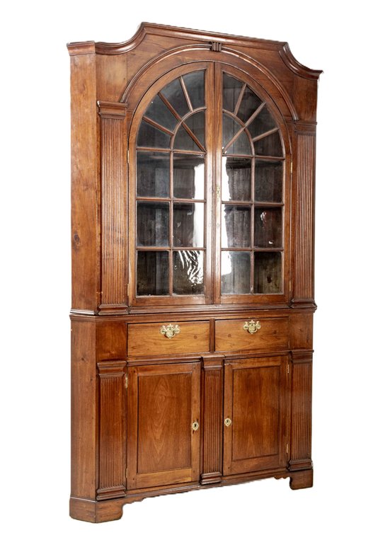 H.C. Valentine Hepplewhite-Style Corner Cabinet