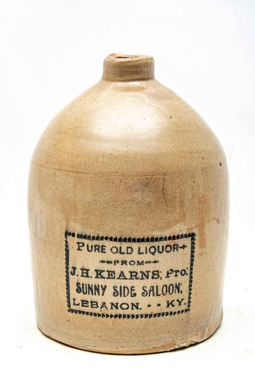 Antique J.H. Kearns Sunny Side Saloon Jug