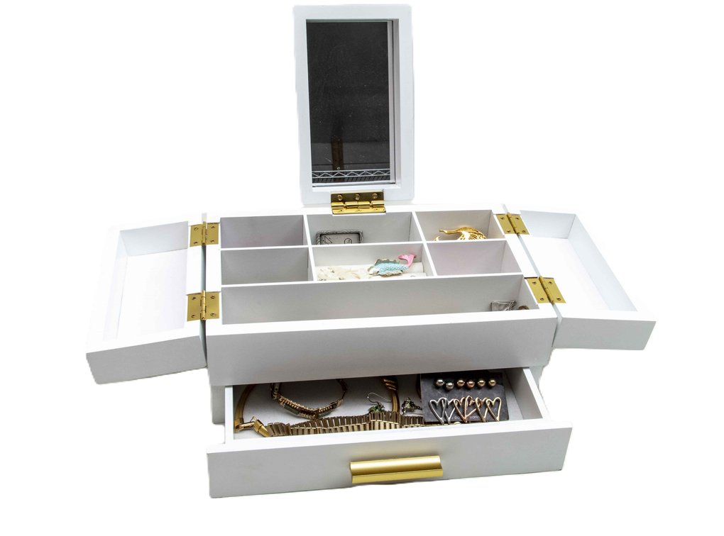 Modern Jewelry Box- Filled With Fashion Jewelry