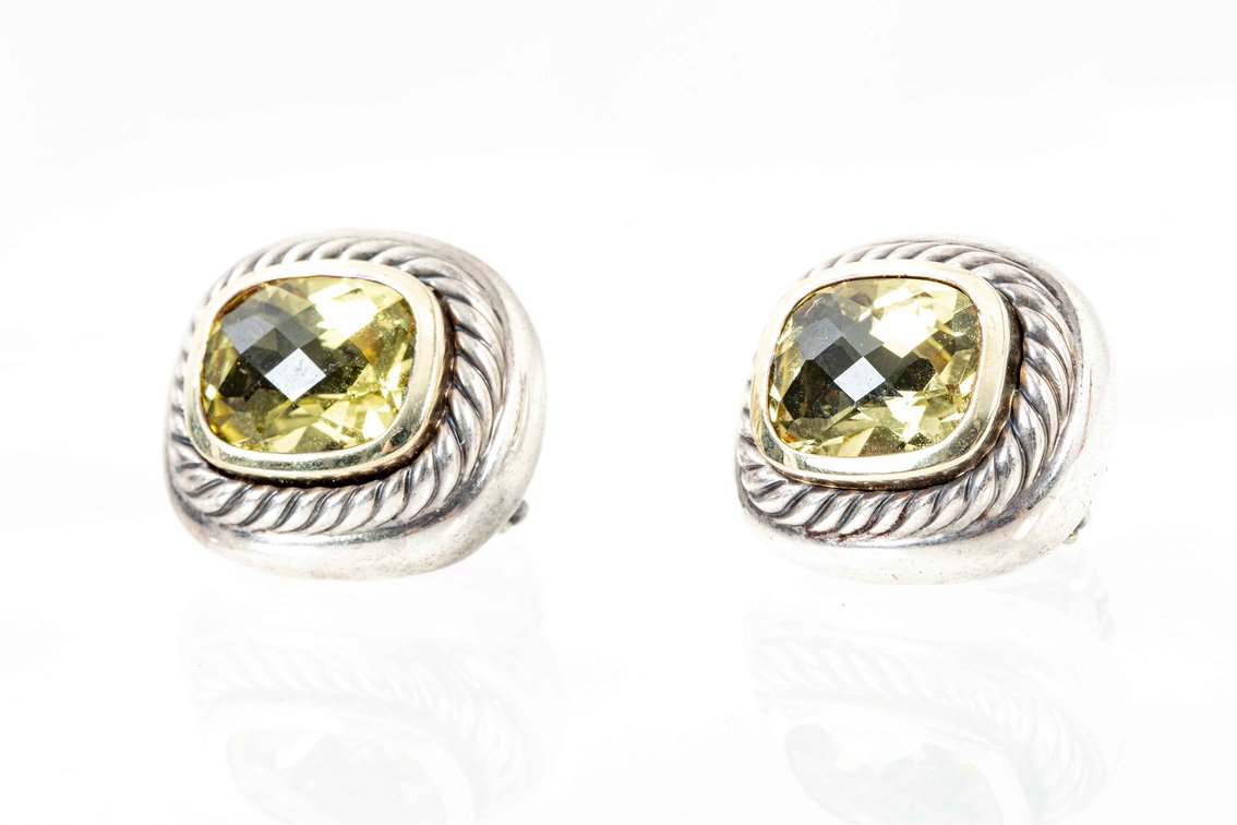 D. Yurman- Citrine Albion Cable Earrings- 21.2 G