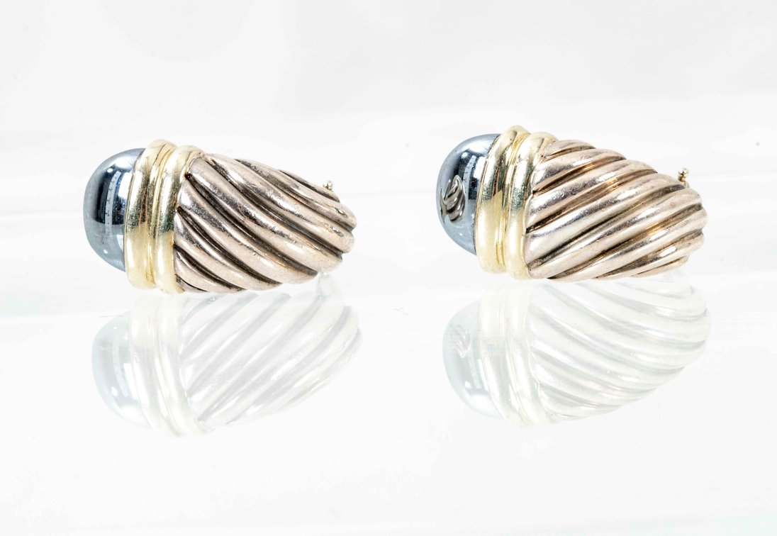 D. Yurman- Thoroughbred Shrimp Earrings- 9.9 G