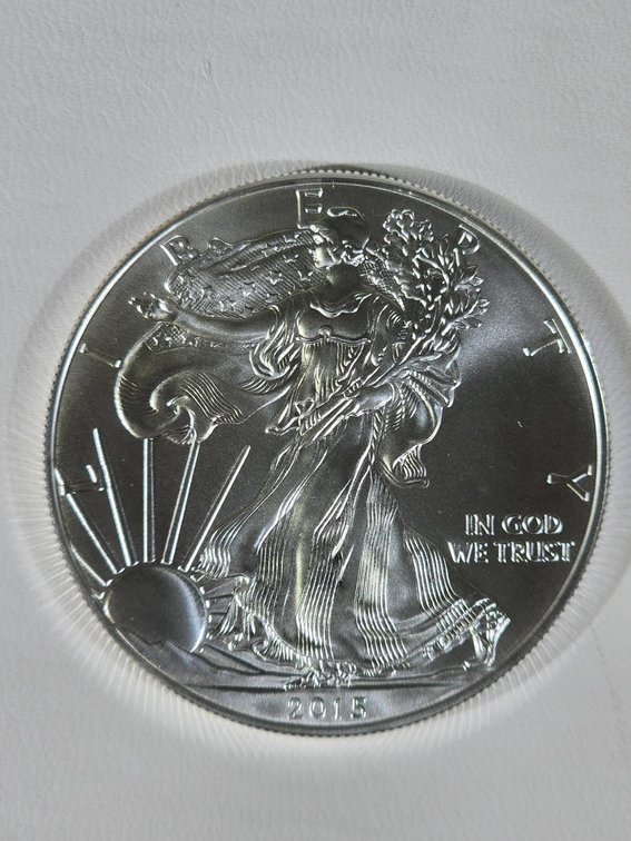 2015 American Silver Eagle $1 Coin, 1 oz Fine Silver