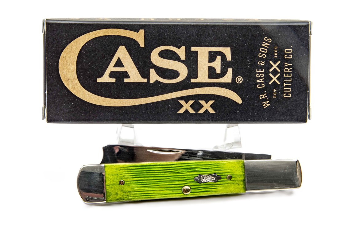 Case XX 61005RAZ SS Green Bone Razor Knife