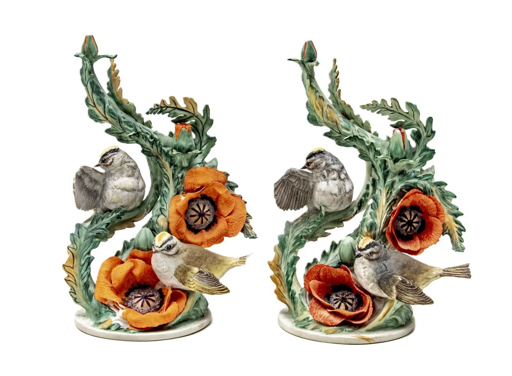 Boehm Golden-Crowned Kinglets Sculptures