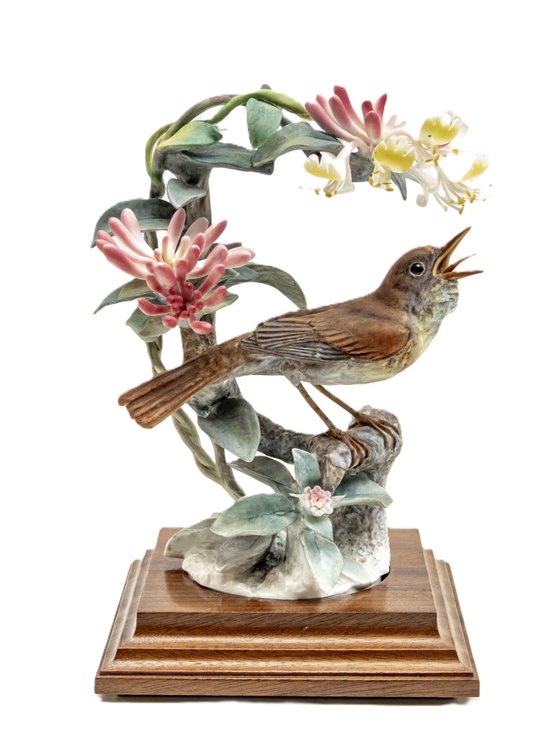 Royal Worcester Nightingale & Honeysuckle Figurine