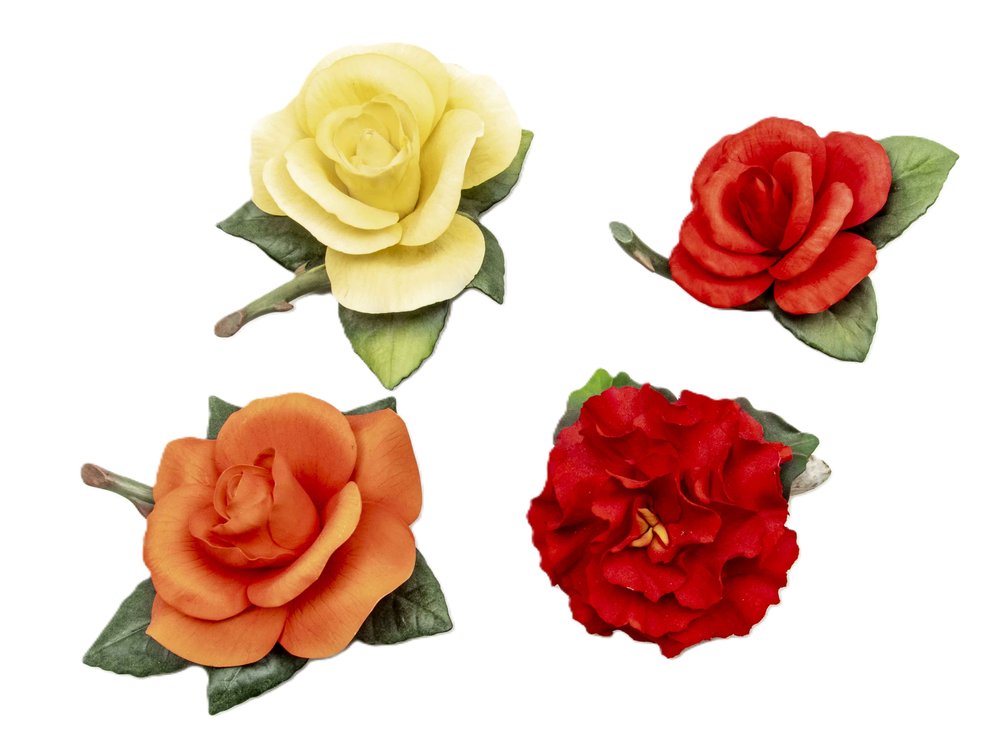 Boehm & Capodimonte Bundle of Roses Lot