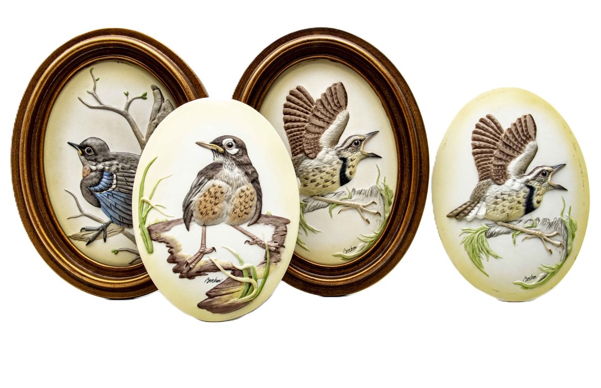 Boehm Porcelain Fledgling Bas-Relief Wall Art