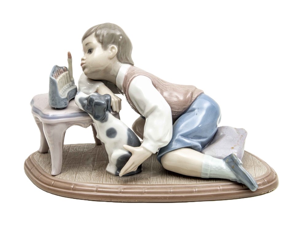 Lladro Hanukkah Lights Figurine