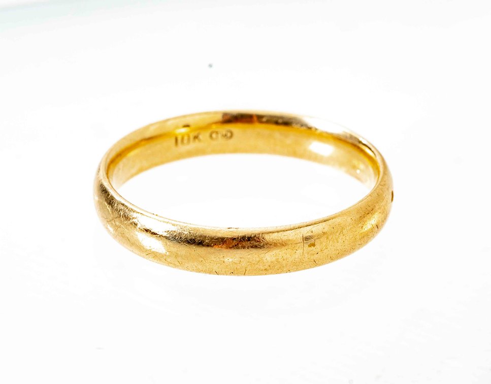 Men's 10K Gold Band- Size 11.25- 4 G