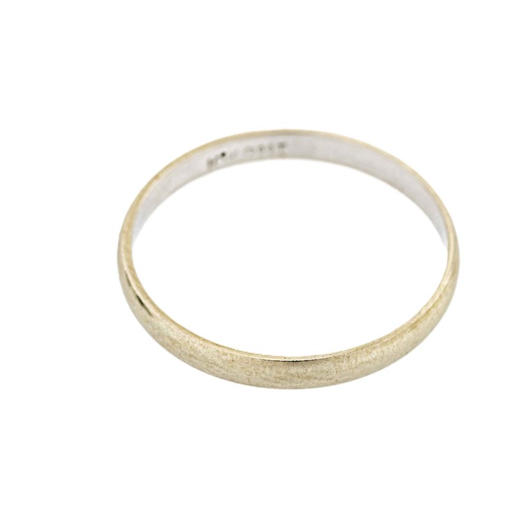 Ladies 10K White Gold Band- Size 6- 1 G