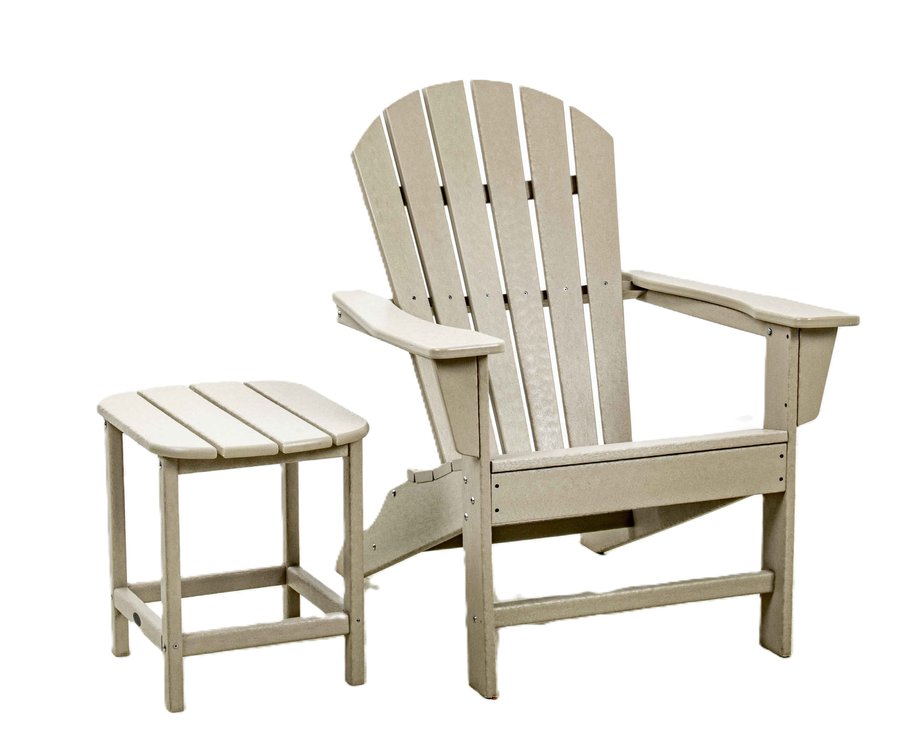South Beach Adirondack Polywood Chair & Side Table