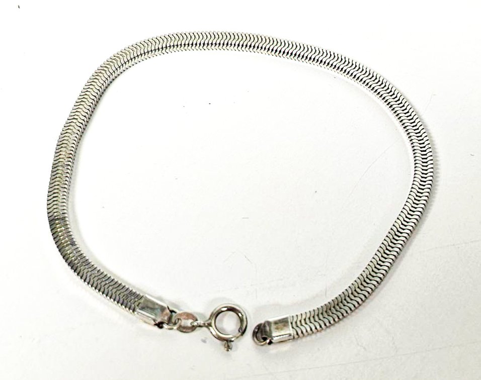 Sterling Silver Chain Bracelet Marked 925