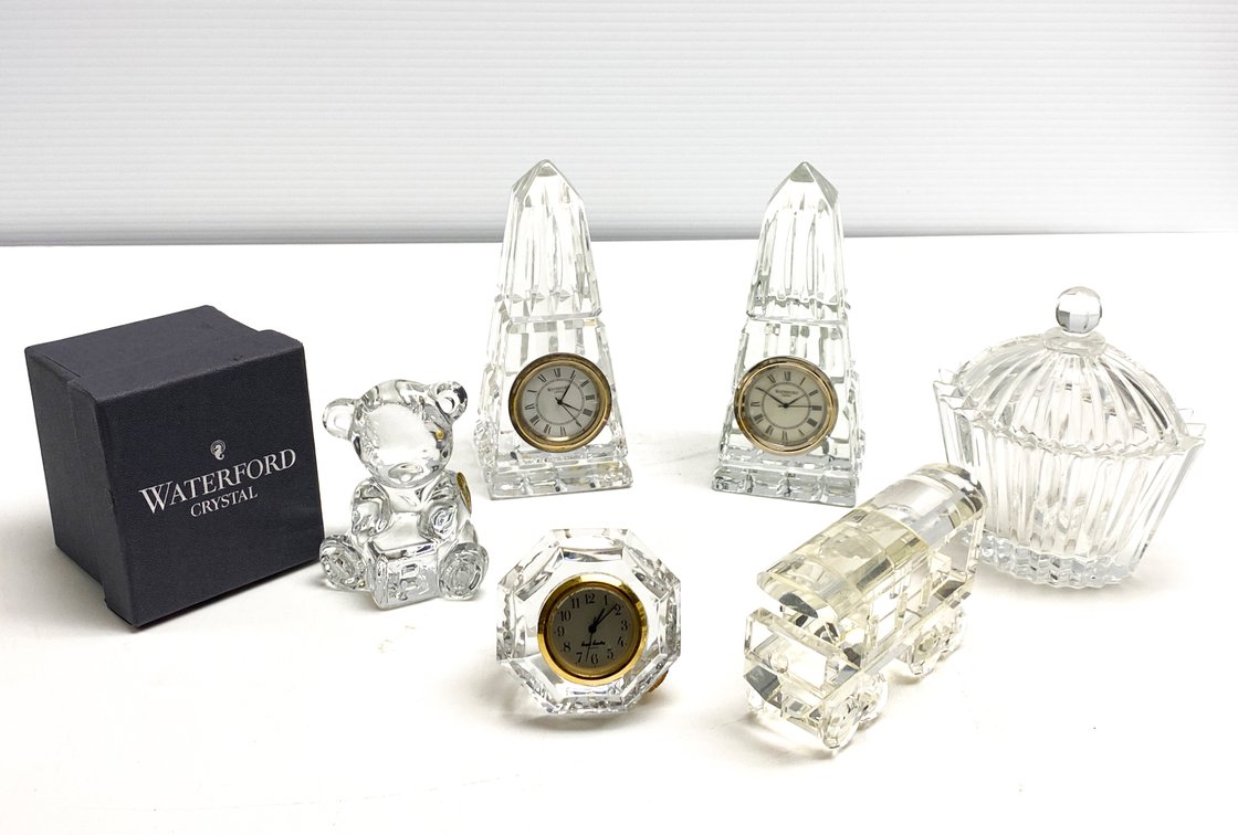 Waterford Crystal Clocks, Bear and More
