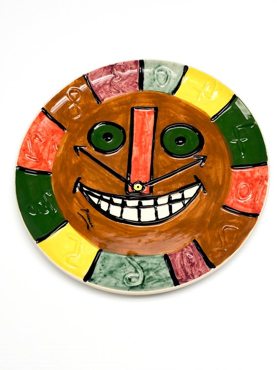Clock with Figures Picasso Ceramic Plate*, Numbered 140/200