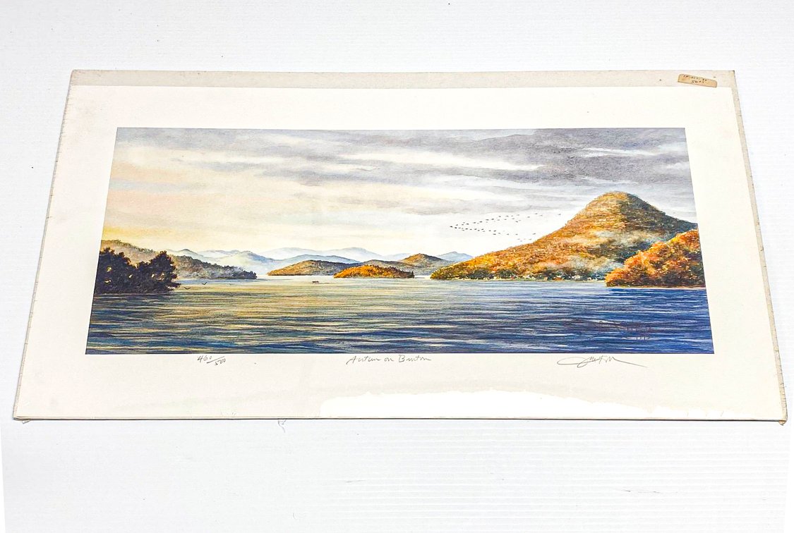 John Kollock Print ‘Autumn on Burton’ Signed and Numbered