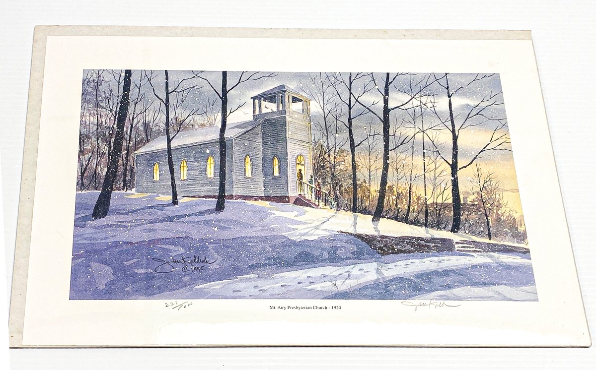 John Kollock Print ‘Mt. Airy Presbyterian Church, 1920’