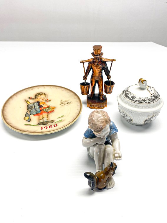 Hummel Copper Statue, Rosenthal, and Dresden