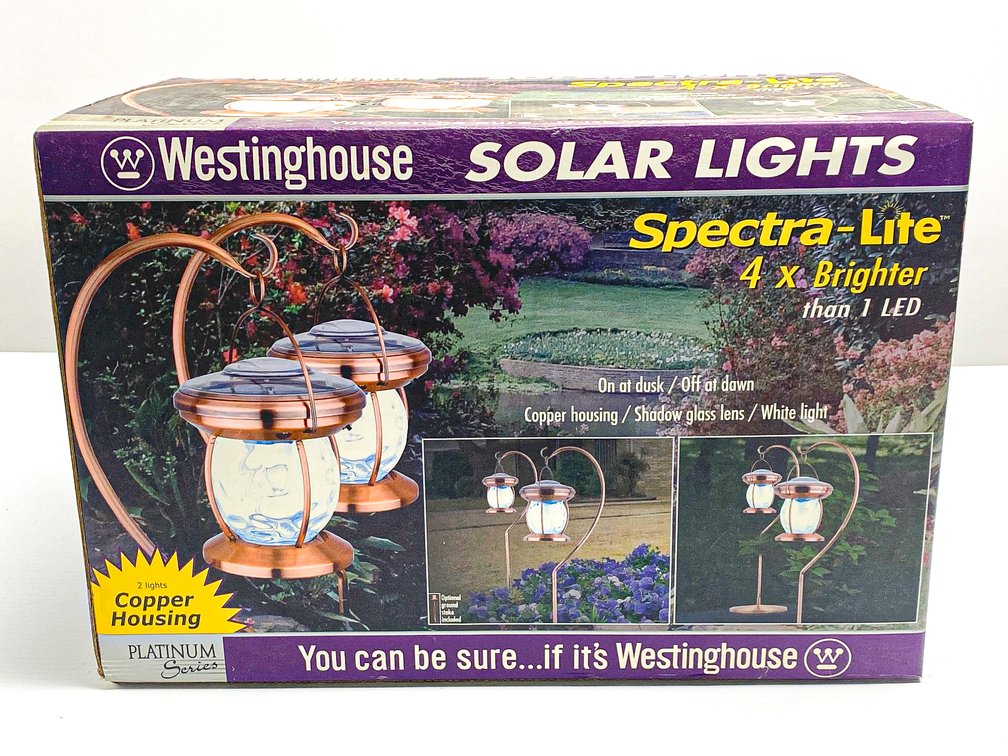 Westinghouse Solar Spectra-Lite ‘Lanterns’ Outdoor Set NIB